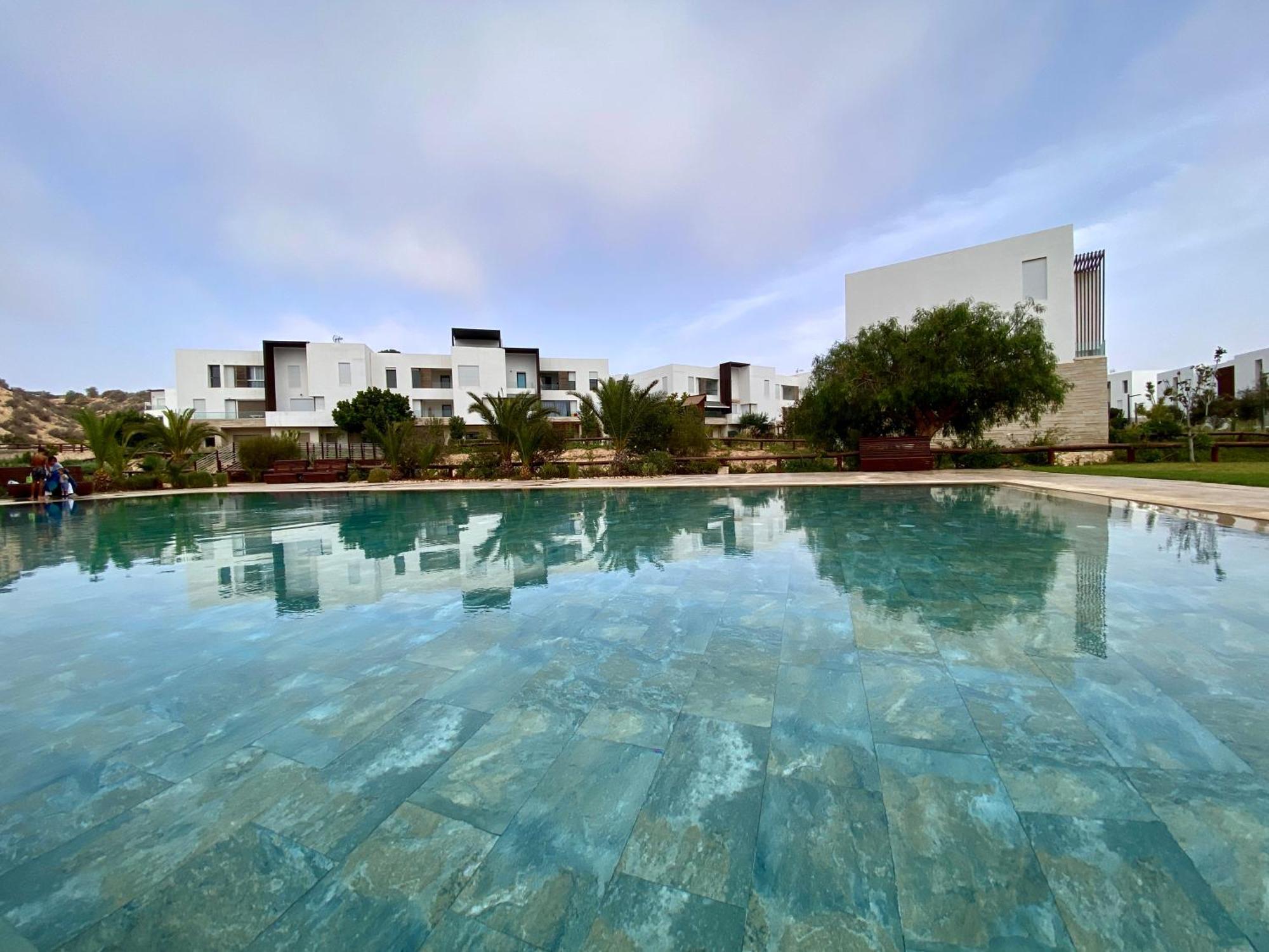 Luxurious Golf & Sea View Beach Apartment With Pool Access - Tamourrit, Taghazout Bay Экстерьер фото
