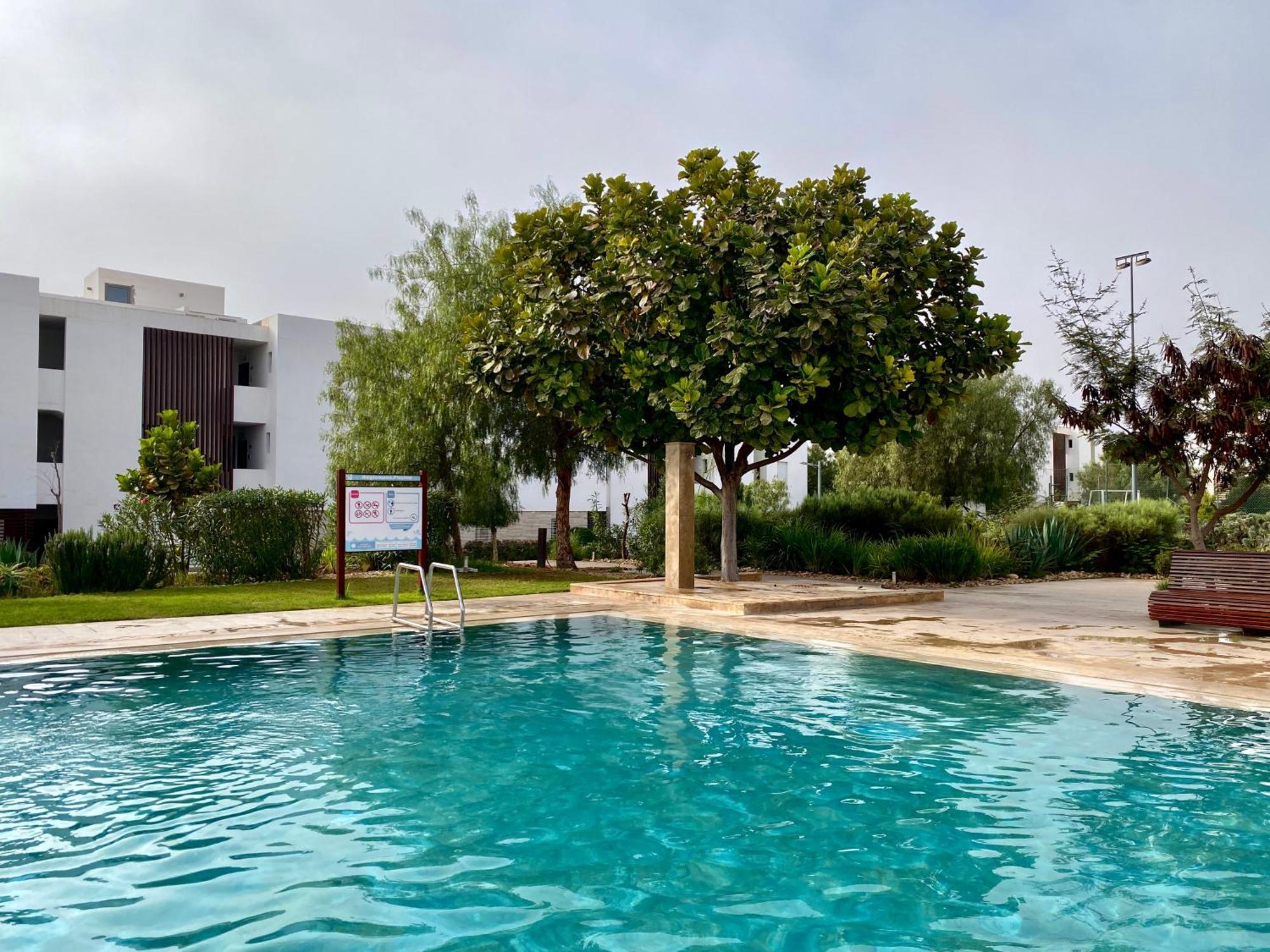 Luxurious Golf & Sea View Beach Apartment With Pool Access - Tamourrit, Taghazout Bay Экстерьер фото